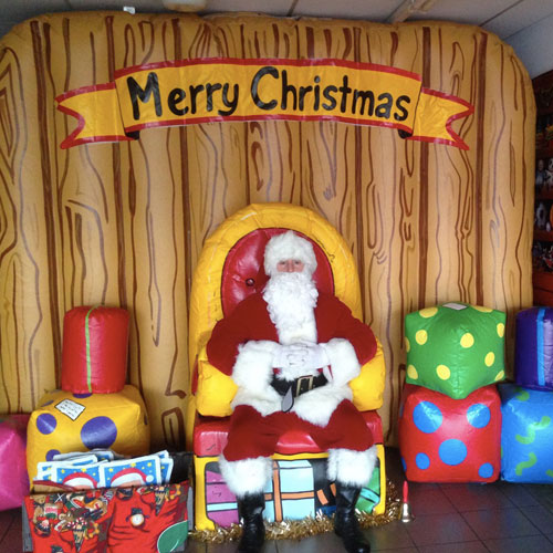 Christmas Cabin Wall Inflatable